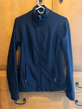 Lucy Navy Full-Zip Exercise Jacket XS